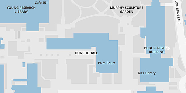 Map of 10383 Bunche Hall
