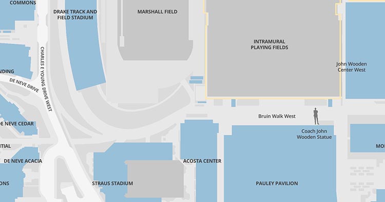 Map of Drake Stadium