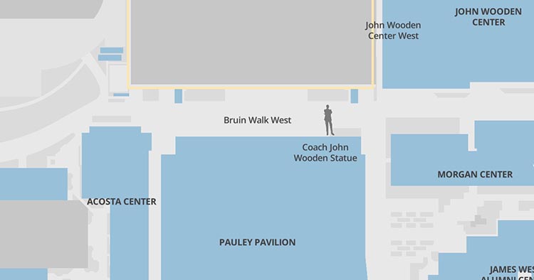 Map of Pauley Pavilion Club East