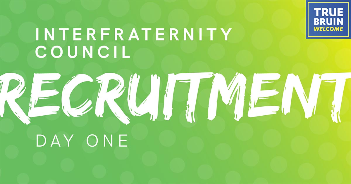 Interfraternity Council Recruitment: Day One