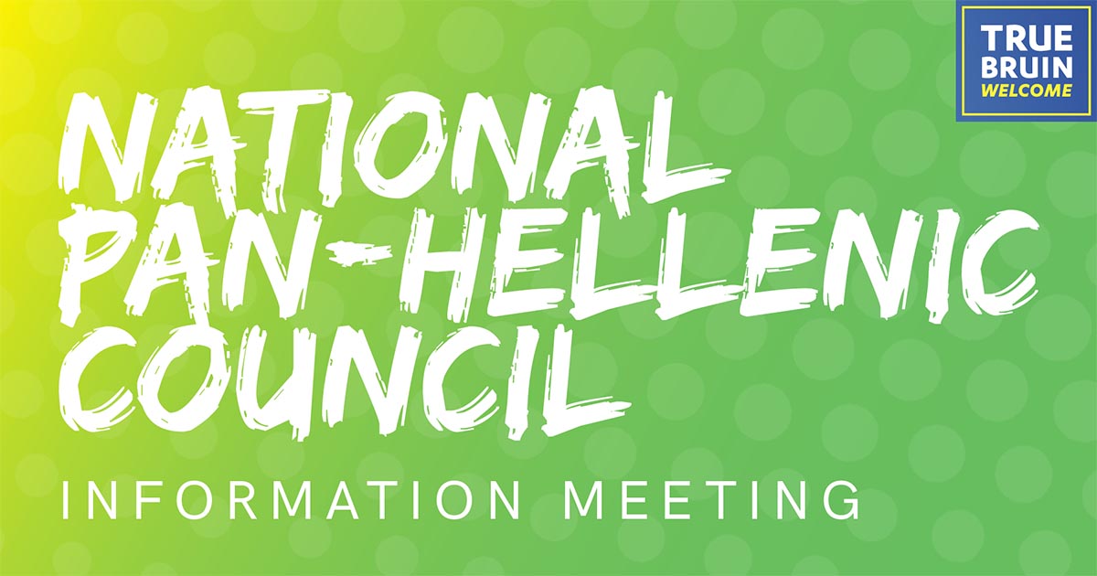 National Pan-Hellenic Council Informational Meeting