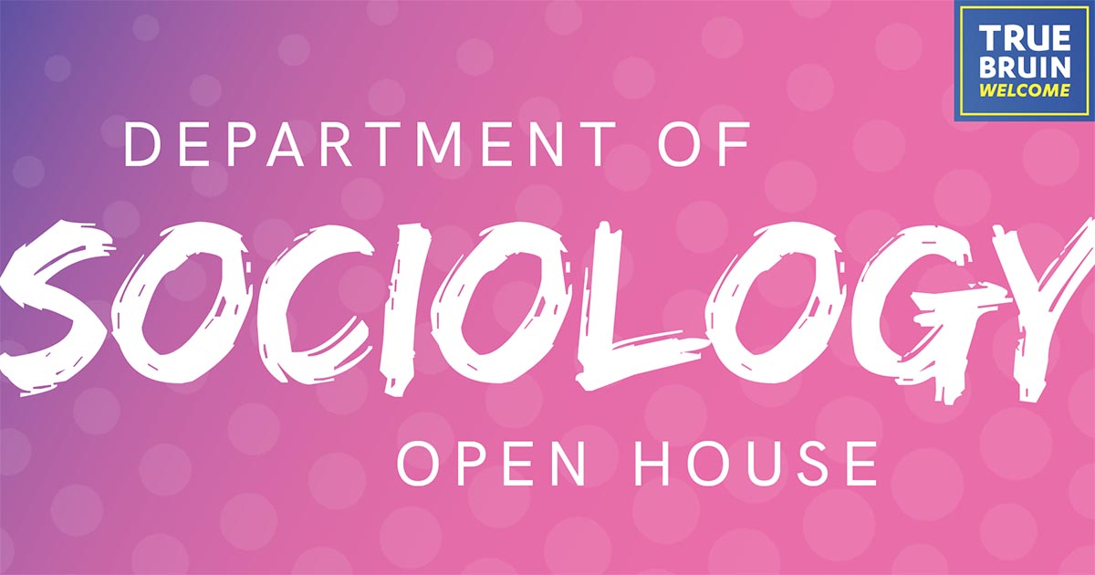 Department of Sociology Open House
