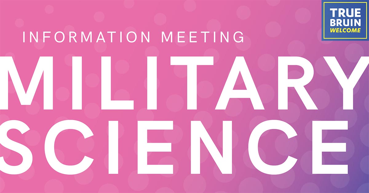Department of Military Science Information Meeting