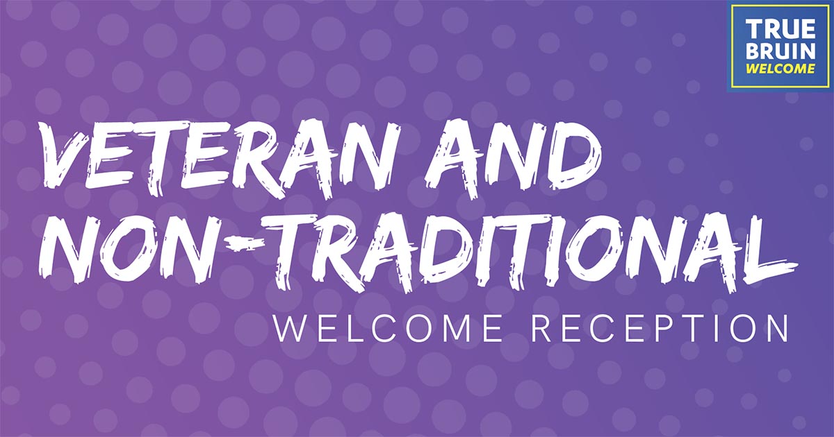 Veteran & Non-Traditional Welcome Reception