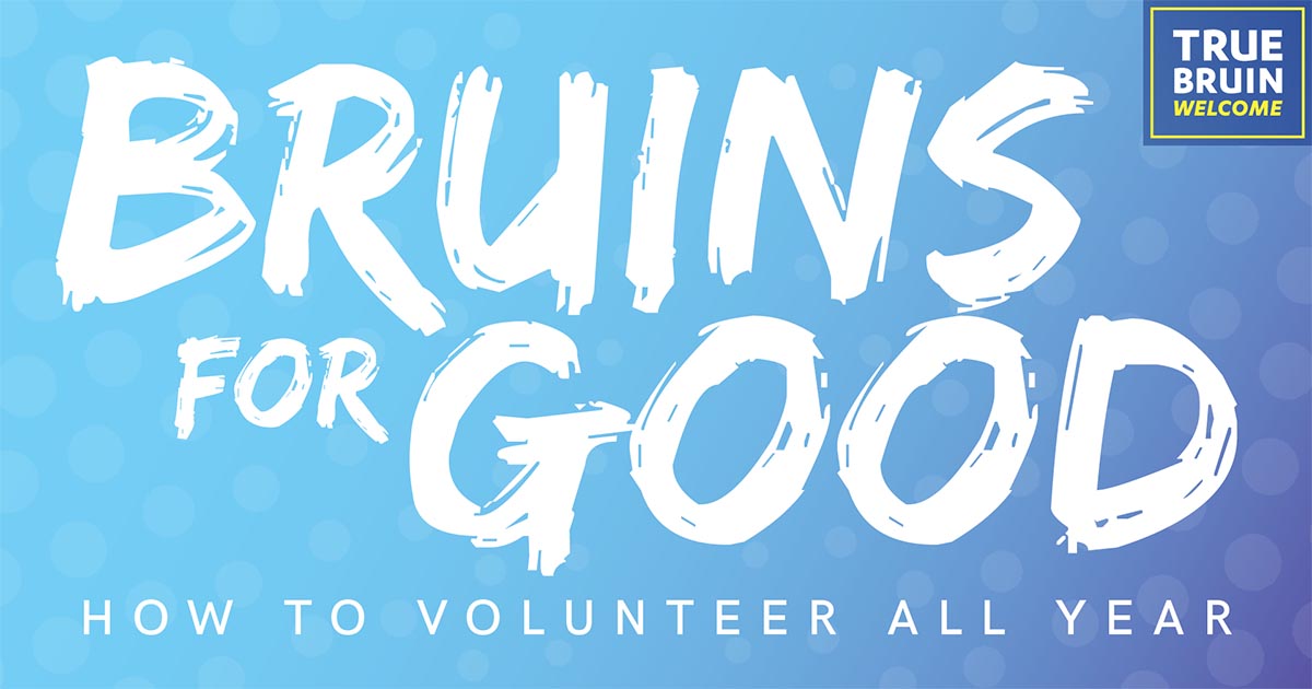 Bruins for Good: How to Volunteer All Year