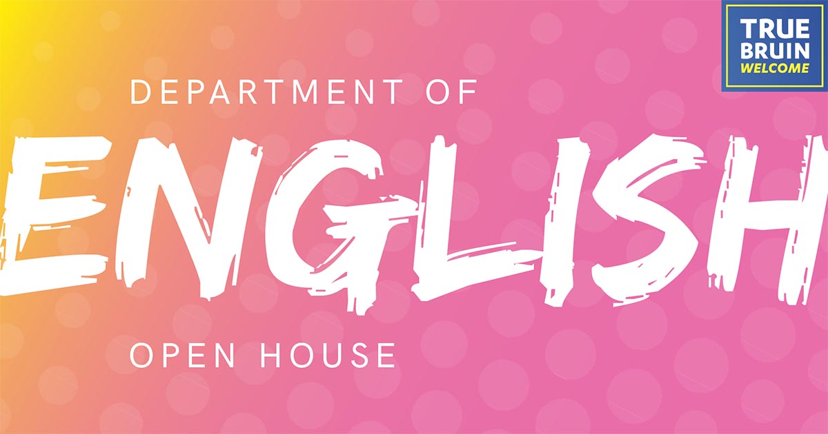 Department of English Open House