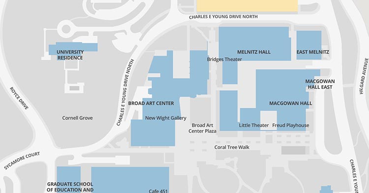 Map of 2160E Broad Art Center