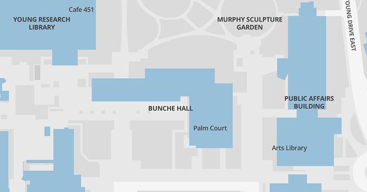 Map of 9244 Bunche Hall