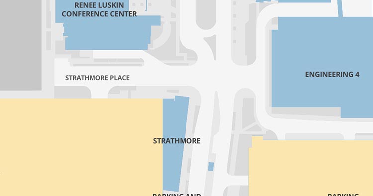 Map of Career Center Library