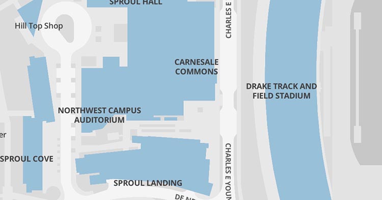 Map of Carnesale Commons Palisades Room