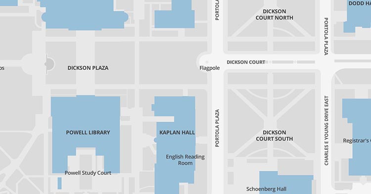 Map of 348 Kaplan (Humanities) Hall