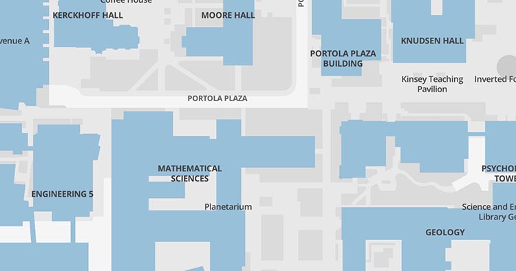 Map of 6356 Mathematical Sciences Building