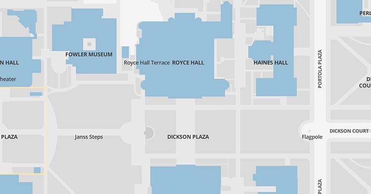 Map of Royce Hall