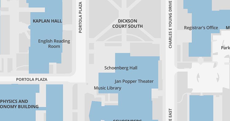 Map of 1100 Schoenberg Hall