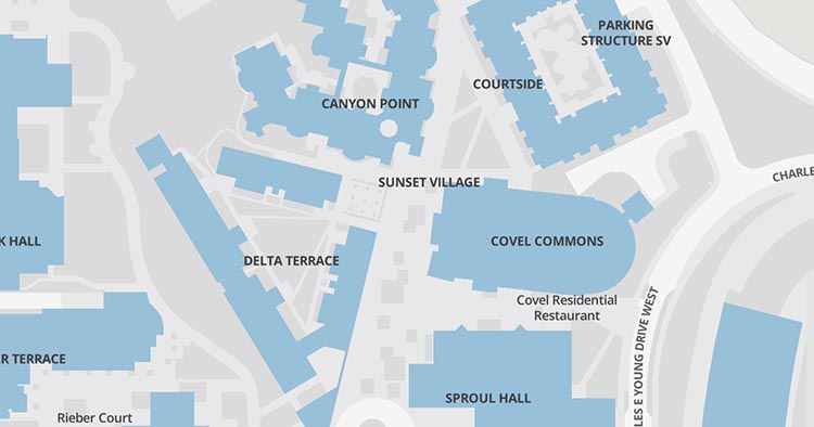 Map of Sunset Village Plaza