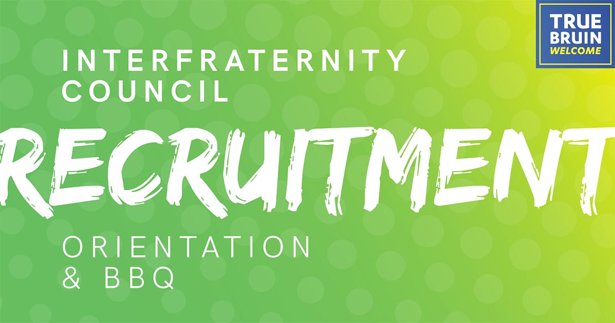Interfraternity Council Recruitment: Orientation & BBQ