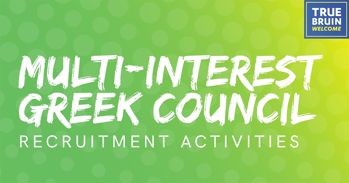 Multi-Interest Greek Council Recruitment Activities