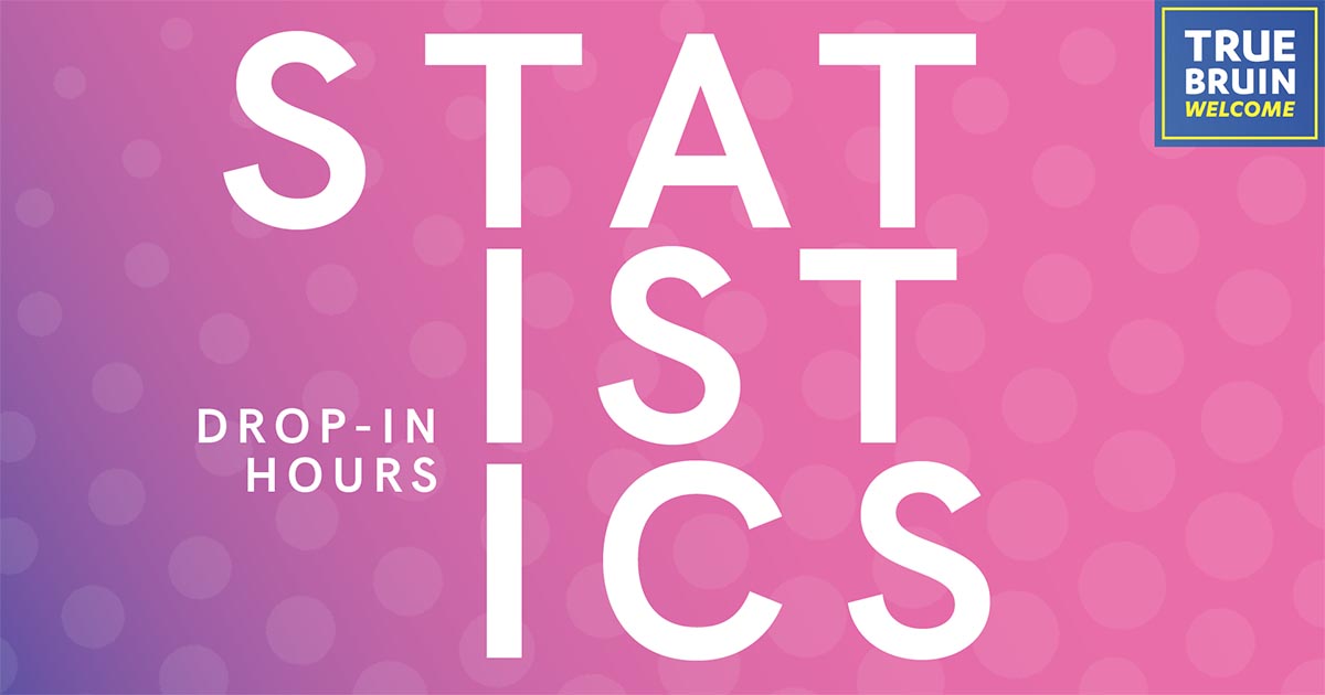 Department of Statistics Drop-In Hours