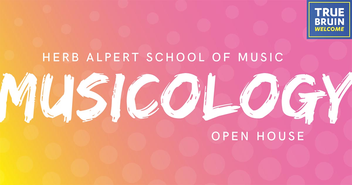 Department of Musicology Open House