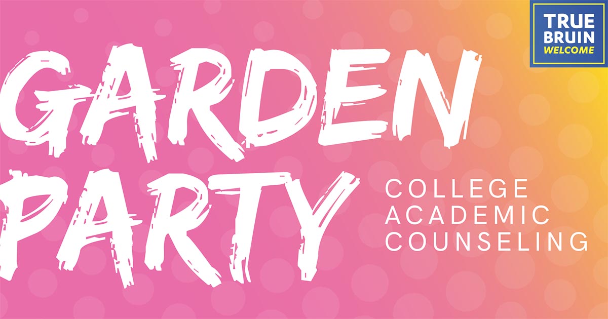 College Academic Counseling Garden Party