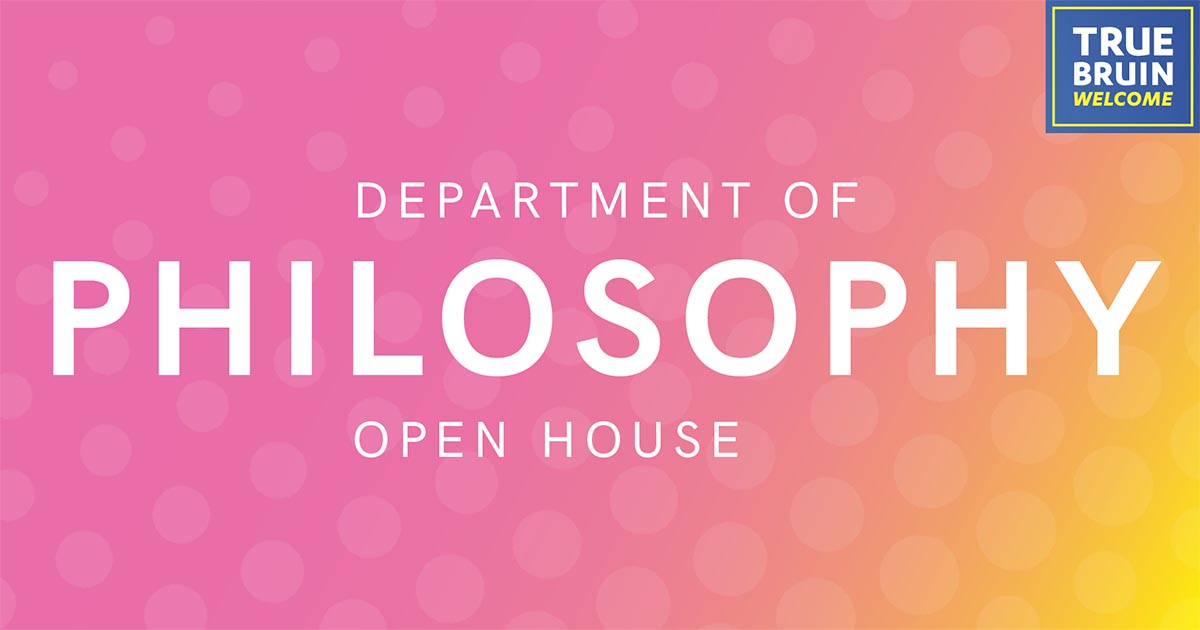Department of Philosophy Open House