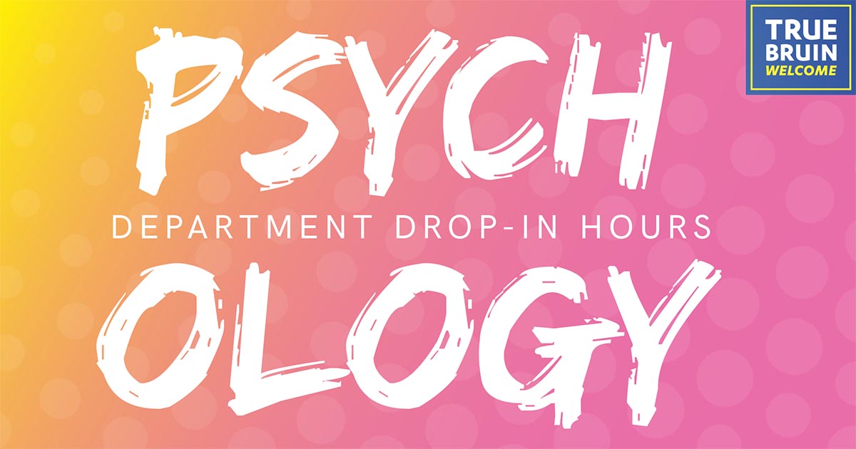 Department of Psychology Drop-In Hours