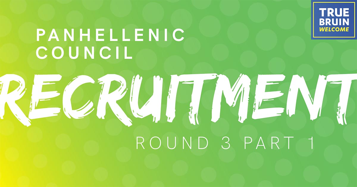 Panhellenic Council Recruitment: Round 3, Part 1