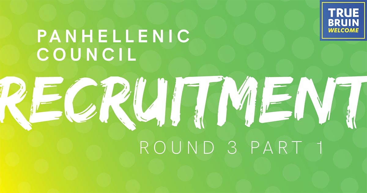Panhellenic Council Recruitment: Round 3, Part 1